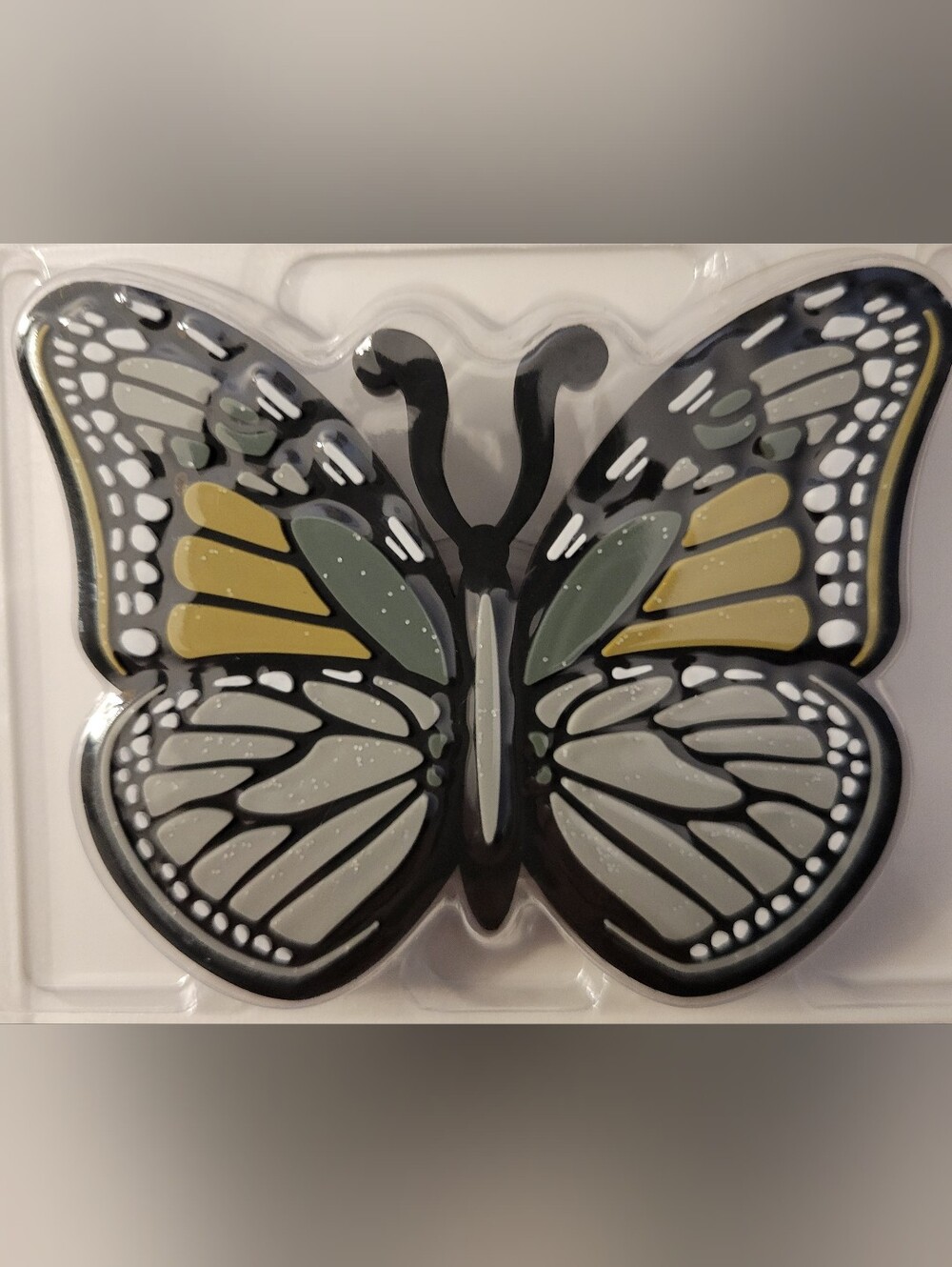 Bogg Bit Butterfly Charm in Yellow, Sage & Black - Picture 2 of 3